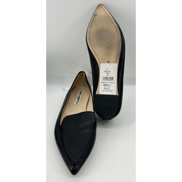 Nicholas Kirkwood Destine Beya Metallic Petter Leather Pointed Flat 8.5M - Picture 5 of 5